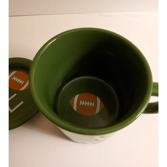 Temp-tations by Tara Football Mug with Lid - 24Oz Stoneware Soup Mug! - Picture 5 of 5